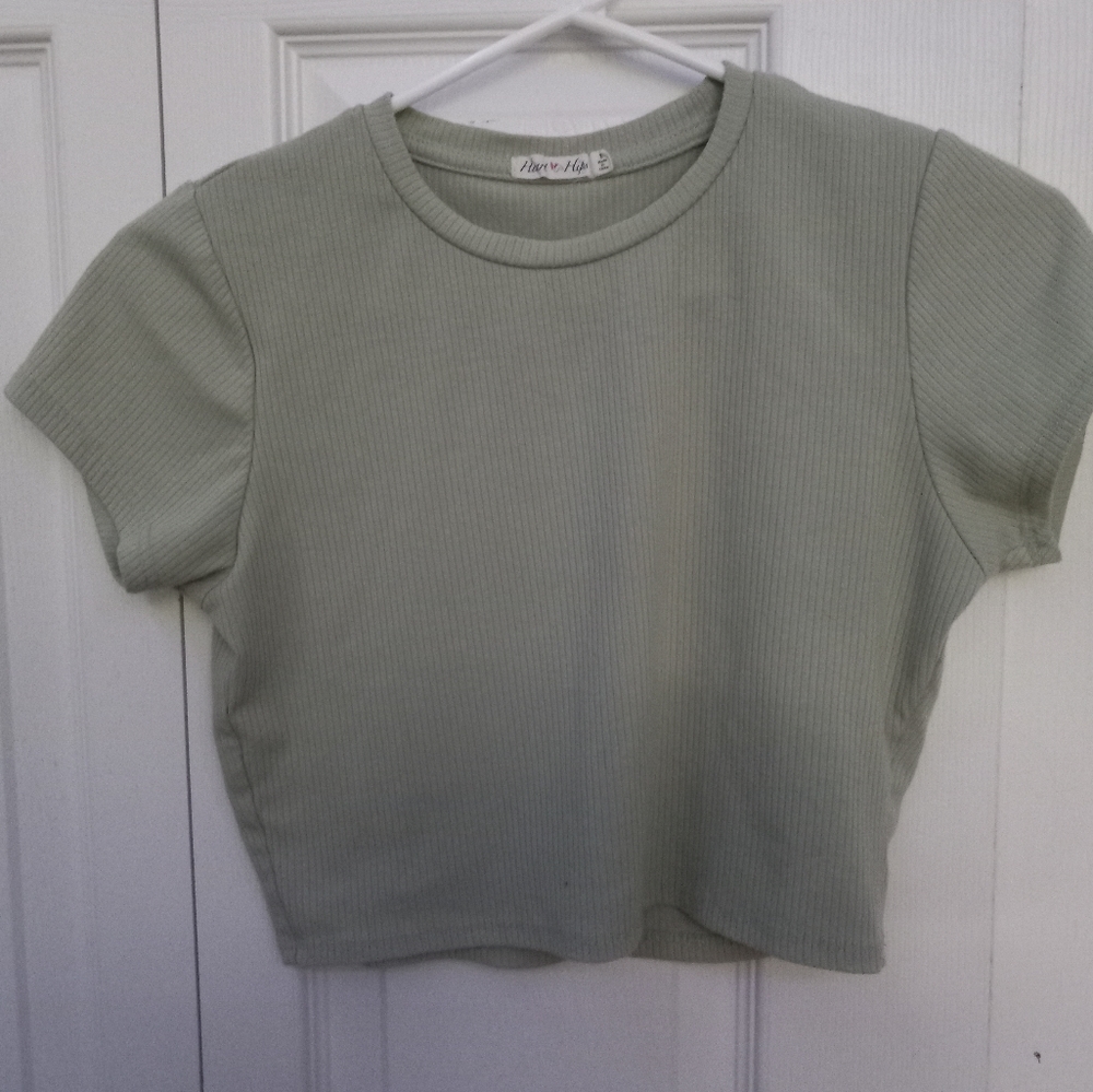 Green Cropped top